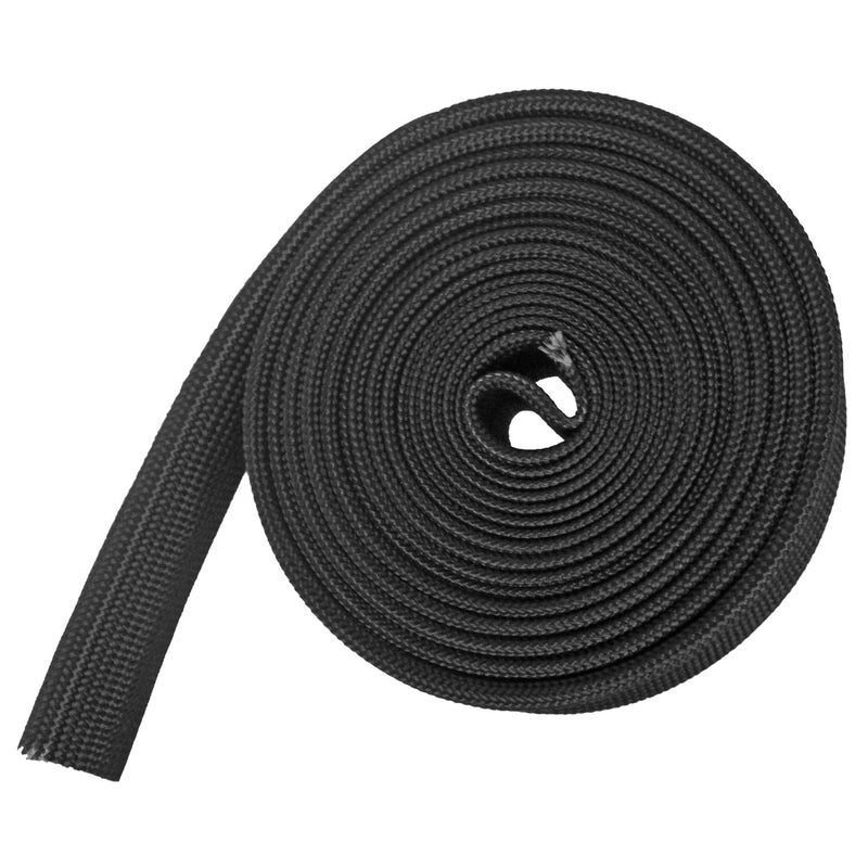 LEDAUT Fiberglass Heat Shield Sleeve - 3/4" ID X 10' Adjustable Hose Heat Shield Spark Plug Wire Black For Car Wire Loom Brake Line Cable - Image 4